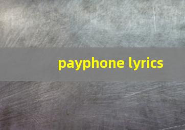 payphone lyrics